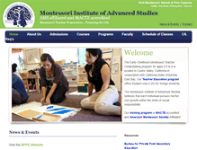 Tablet Screenshot of montessori-training.com